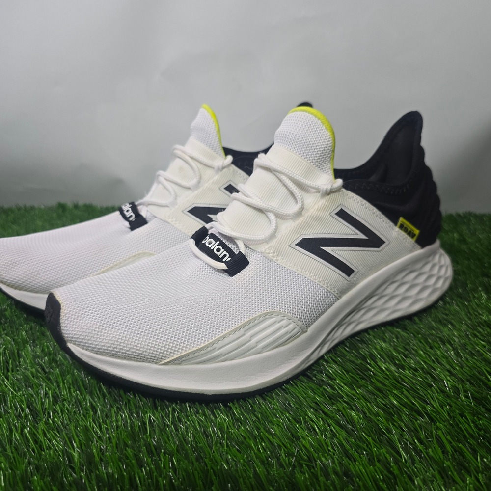 New Balance 9.5 White Fresh Foam Roav Running Shoes Womens MROAVLW Neon Black